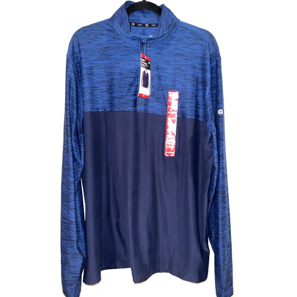 GapFit Mens Blue Quarter-Zip Pullover Sweatshirt XL